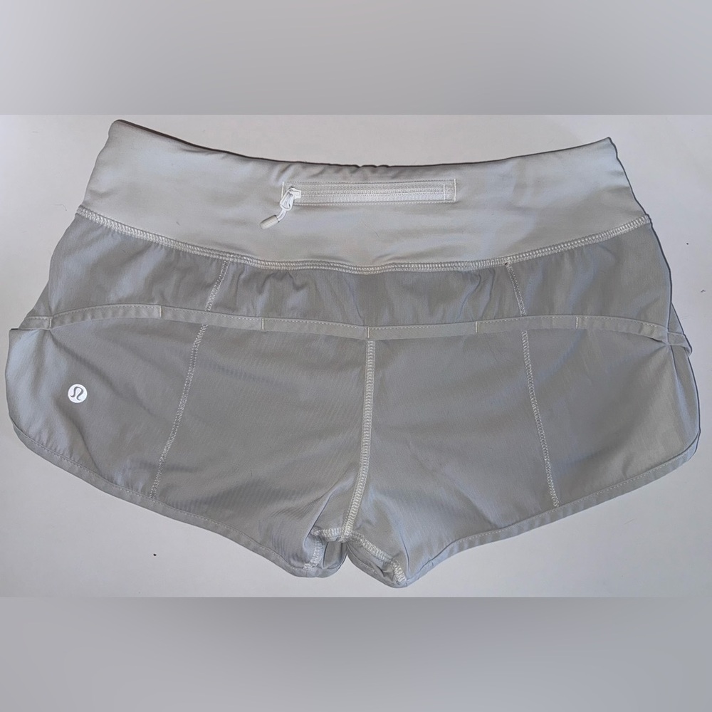 Lululemon Athletica Speed Up Low-Rise Lined Short White/Grey